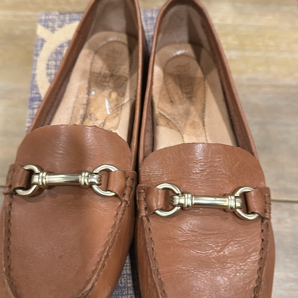 Born Magnolia Leather Loafer with Buckle Cognac Brown Size 6.5 - Picture 6 of 8